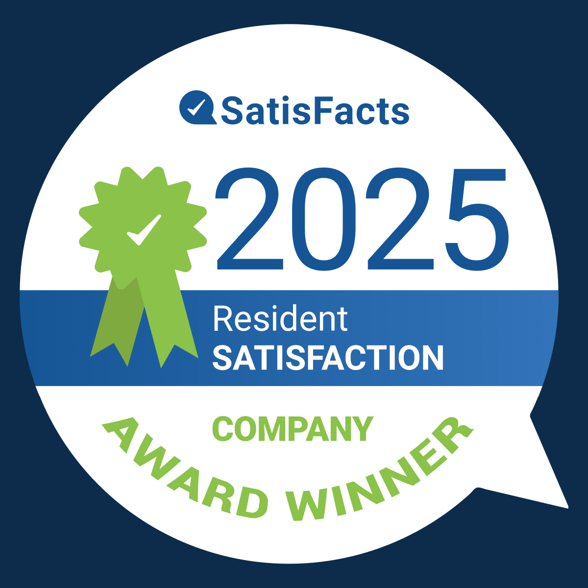 2025 Resident Satisfaction Company Award Winner