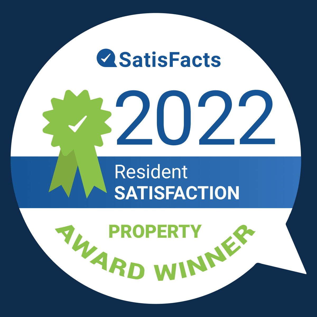 2022 Resident Satisfaction Property Award Winner